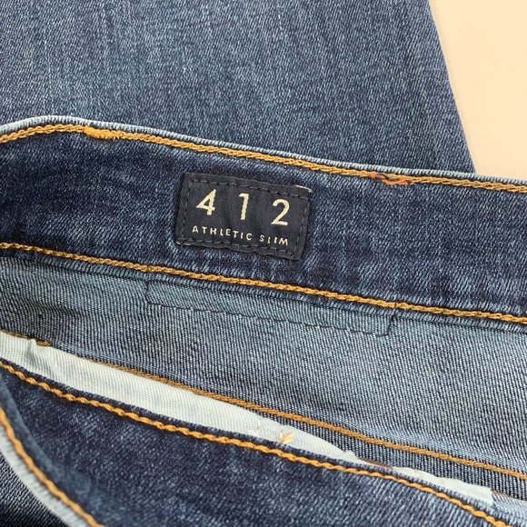 Lucky Brand Men's Jeans 412 Athletic Slim Jean Blue Vinton Size 36 x 30 NWOT - Picture 2 of 7